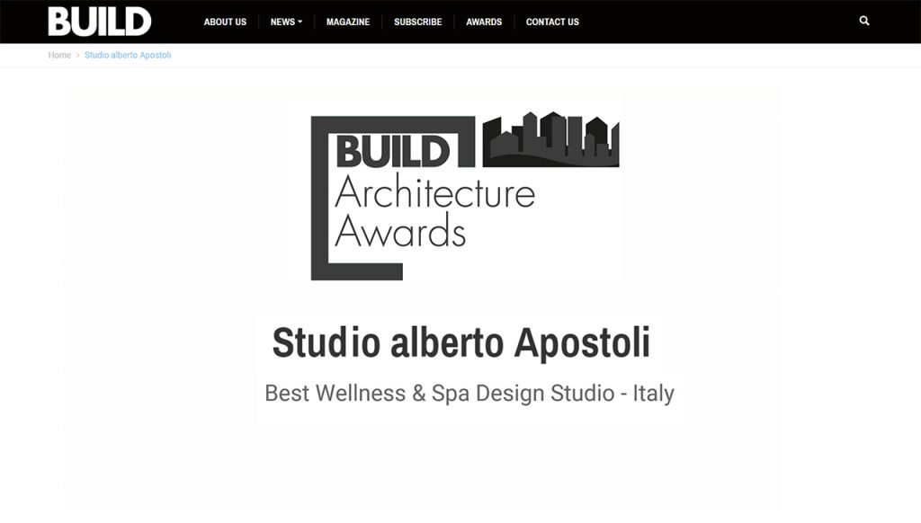 Miglior Studio nella progettazione di SPA