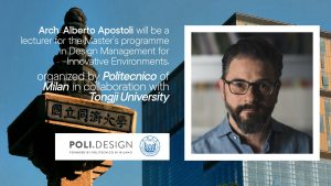 Alberto Apostoli docente per il Master ‘Design Management for Innovative Environments’ a Shanghai